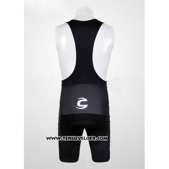2012 Maillot Ciclismo Cannondale Noir et Vert Manches Courtes et Cuissard